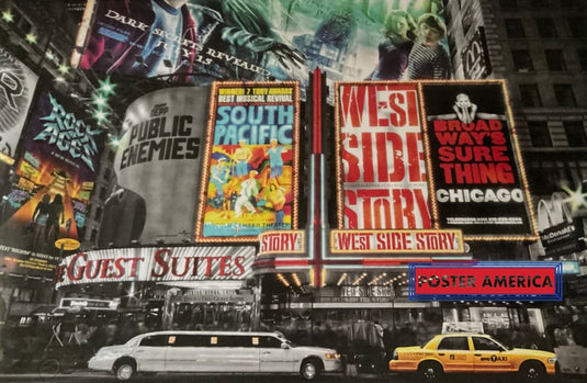 Time Square Broadway Poster 24 X 36 Harry Potter West Side Story