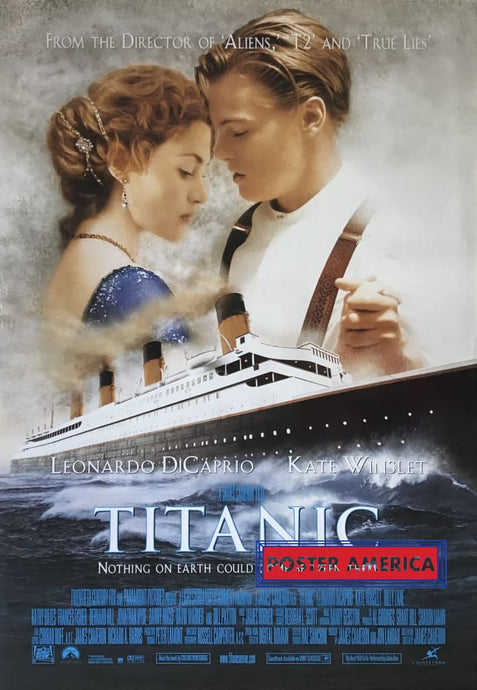 Titanic Jack And Rose Dancing Promotional Movie Poster 26.5 X 38.5 One Sheet