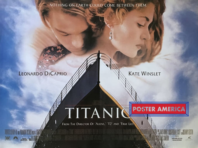 Titanic Jack And Rose On The Bow Horizontal Promotional Movie Poster 30 X 39 One Sheet