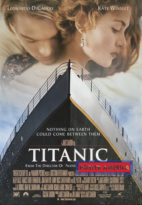 Titanic Jack And Rose On The Bow Promotional Movie Poster 26.5 X 38.5 One Sheet