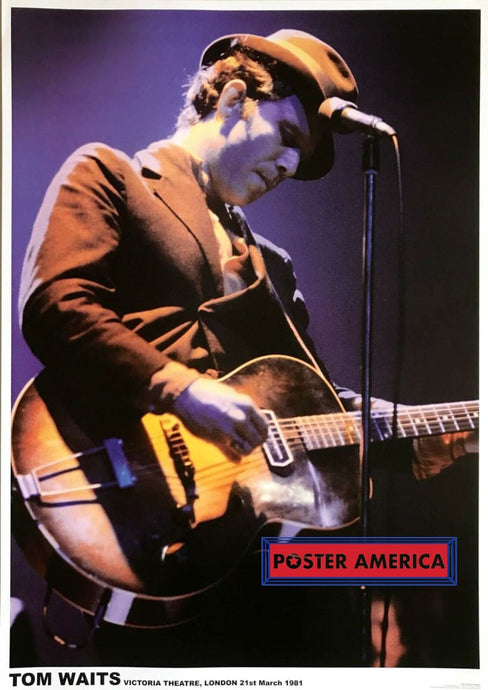 Tom Waits Victoria Theatre London 1981 Poster Reproduction 23.5 X 33 Posters Prints & Visual Artwork