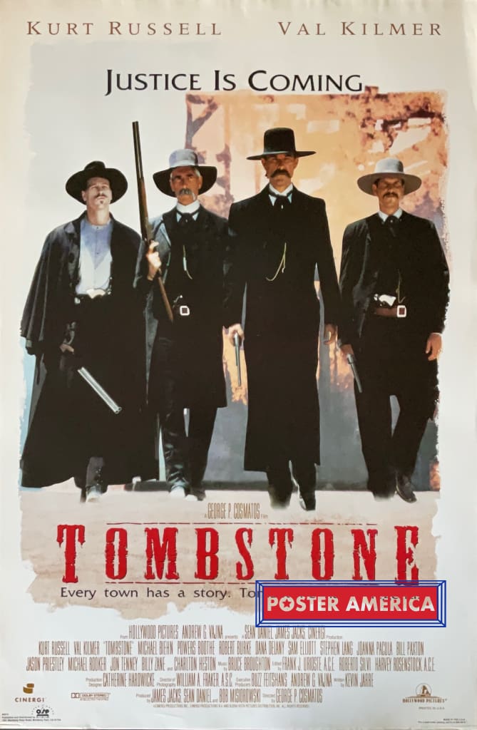 Load image into Gallery viewer, Tombstone Justice Is Coming Movie Promo Poster 23 X 35
