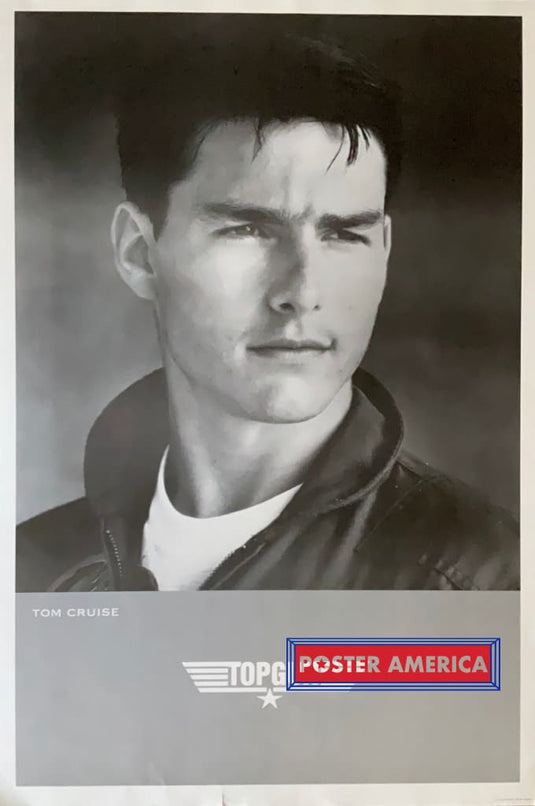 Top Gun Black And White Tom Cruise Movie Poster 24 X 36