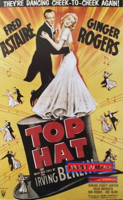 Top Hat American Musical Vintage Reproduction Poster 19.5 X 31.5 Posters Prints & Visual Artwork