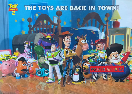 Toy Story 2 The Toys Are Back In Town Movie Poster 25 X 35.5 Vintage Poster