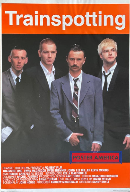 Trainspotting Everyone In Suits Rare Uk Import Movie Poster 24 X 35.5
