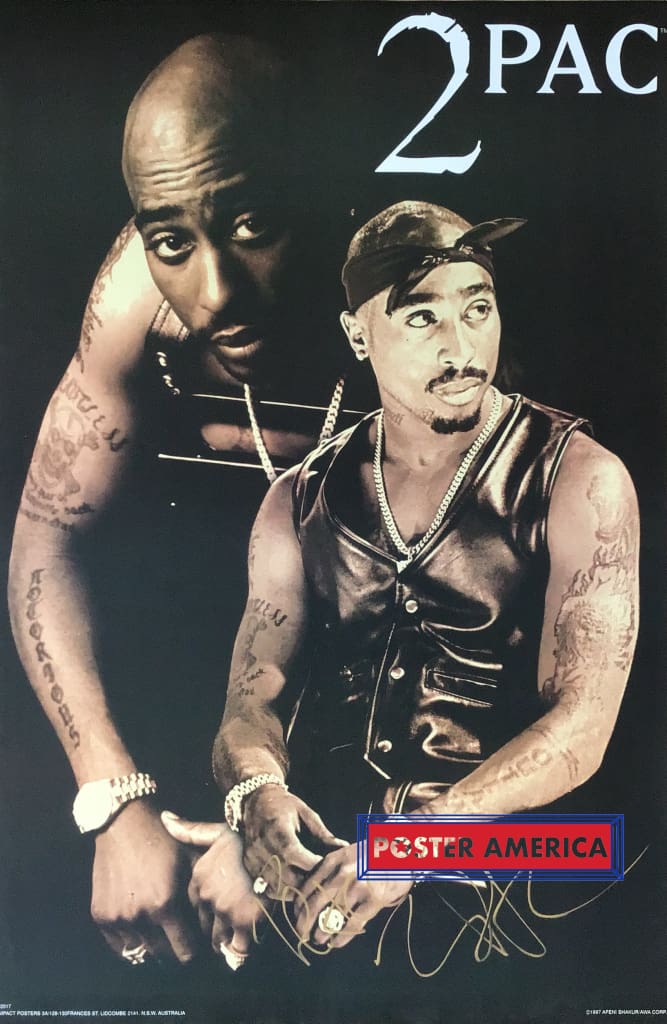 Two Pac Original Tupac Shakur “2 Pac” Vintage Poster 23 x 35 – PosterAmerica