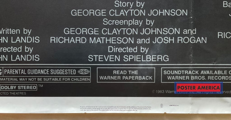 Load image into Gallery viewer, Twighlight Zone The Movie Vintage 1983 One-Sheet Poster 27 X 41
