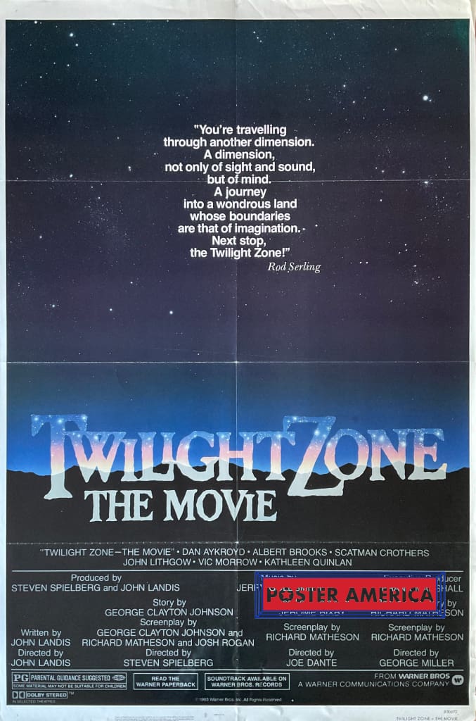 Load image into Gallery viewer, Twighlight Zone The Movie Vintage 1983 One-Sheet Poster 27 X 41
