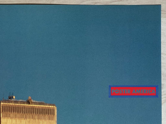 Twin Towers Manhattan New York Vintage Scenic Poster 24 X 36