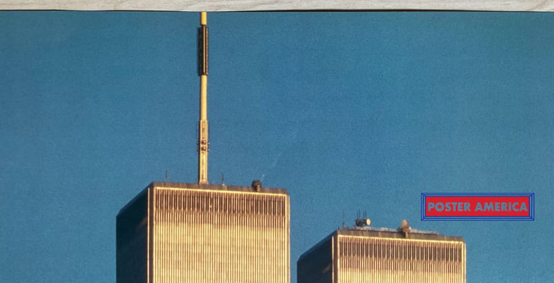 Load image into Gallery viewer, Twin Towers Manhattan New York Vintage Scenic Poster 24 X 36
