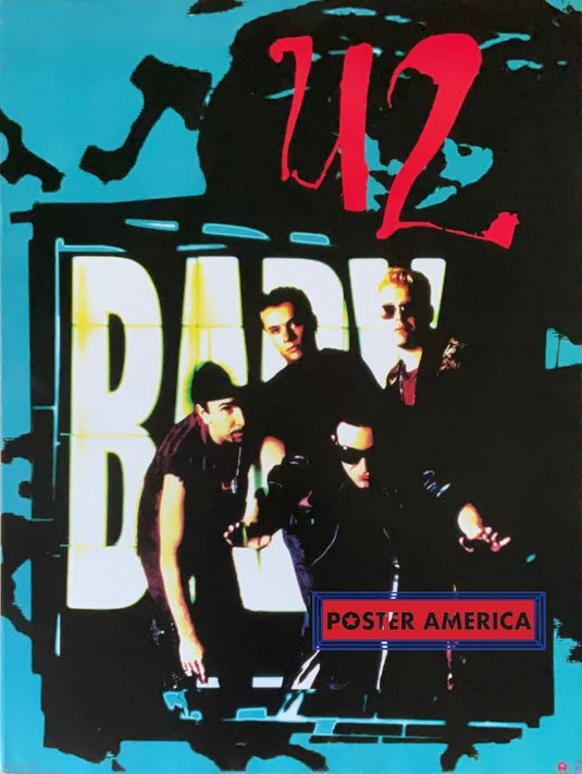U2 Achtung Baby 1992 Original Island Records Promo Poster 24 X 32 Vintage Poster