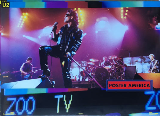 U2 Bono Zoo Tv On Stage Vintage 1992 Poster 22.5 X 32.5