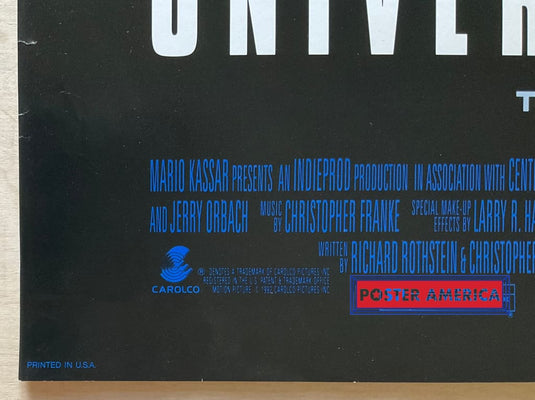 Universal Soldier Vintage 1992 One-Sheet Movie Poster 26.75 X 39.75