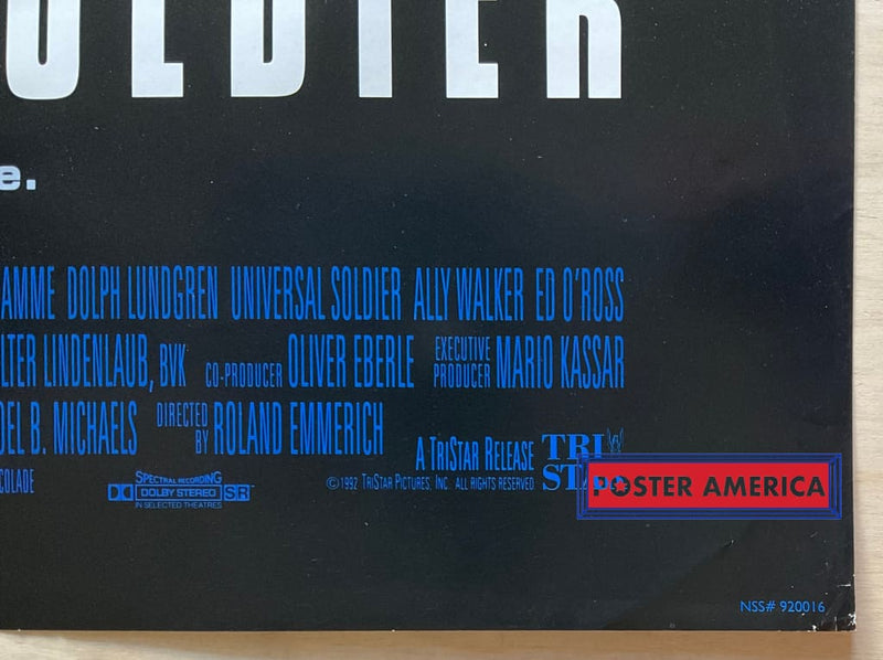 Load image into Gallery viewer, Universal Soldier Vintage 1992 One-Sheet Movie Poster 26.75 X 39.75
