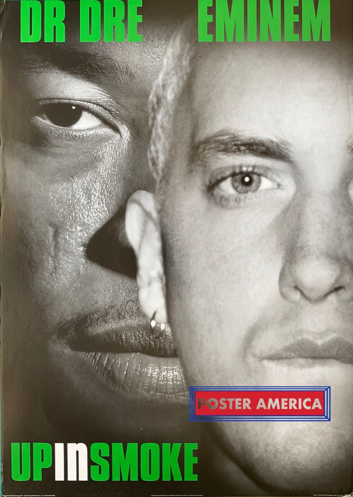 Load image into Gallery viewer, Up In Smoke Eminem &amp; Dr. Dre Vintage 2000 Rap Music Poster 24 X 34
