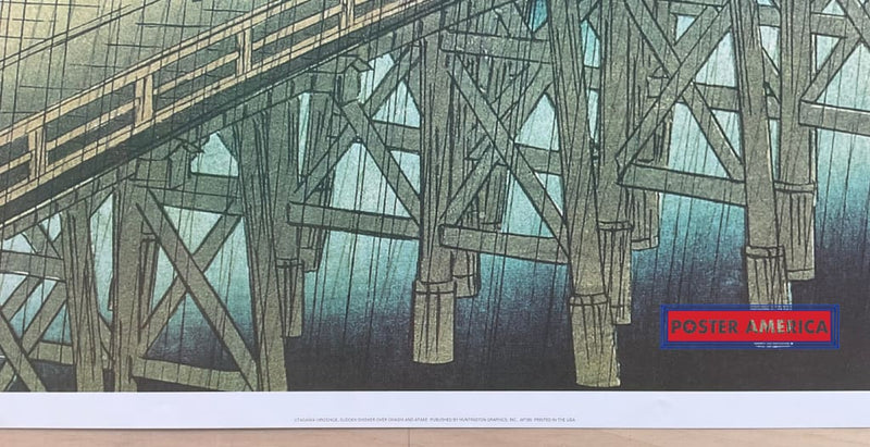 Load image into Gallery viewer, Utagawa Hiroshige Sudden Shower Over Ohashi And Atake Art Poster 24 X 36
