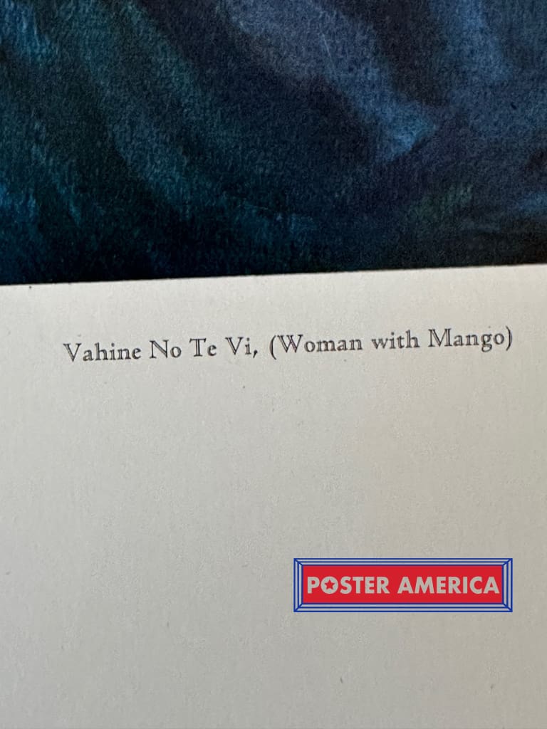 Load image into Gallery viewer, Vahine No Te Vi By Paul Gauguin Fine Art Print 22.5 X 28
