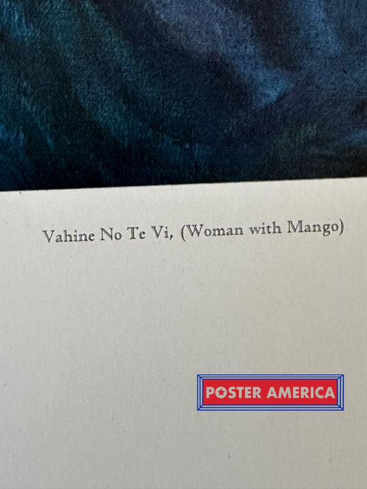 Vahine No Te Vi By Paul Gauguin Fine Art Print 22.5 X 28
