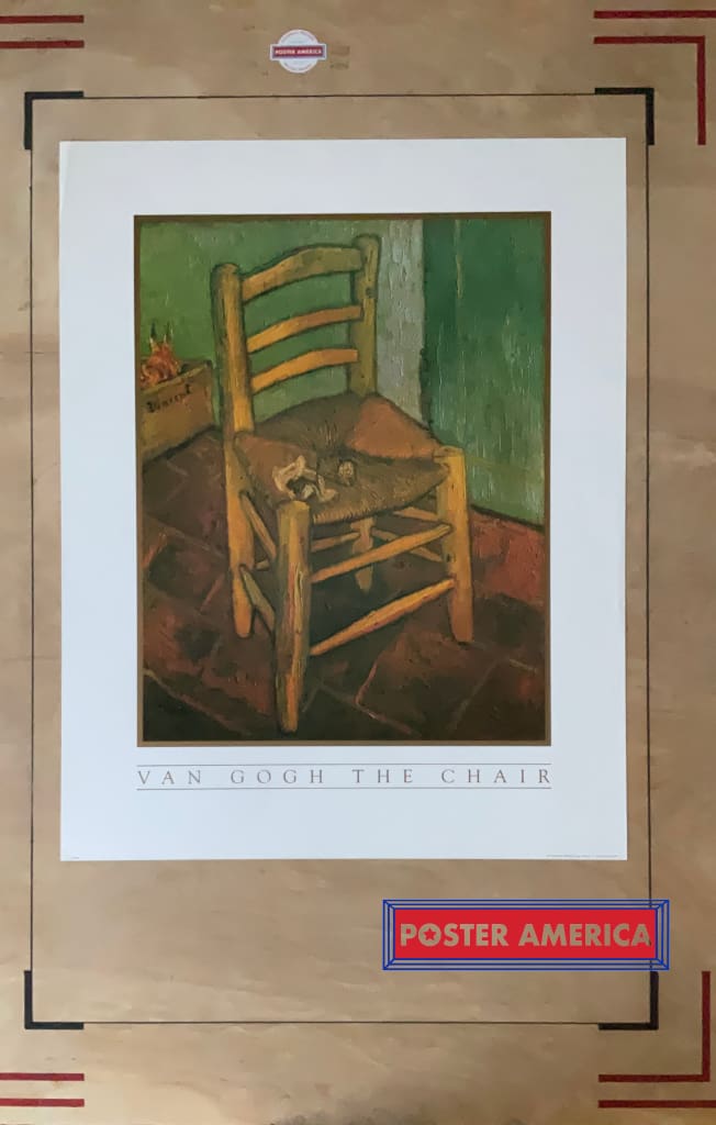Load image into Gallery viewer, Van Gogh The Chair Vintage 1997 Fine Art Print 22 X 28 Vintage Fine Art Print
