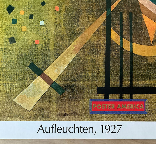 Vasilly Kandinsky Aufleuchten Vintage Italian Import Art Print 24 X 34 Fine