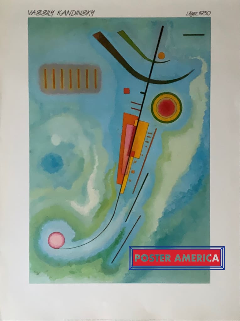 Load image into Gallery viewer, Vassily Kandinsky Léger 1930 Vintage 1990 Italian Import Fine Art Print 24 X 34
