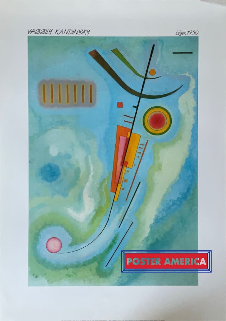 Load image into Gallery viewer, Vassily Kandinsky Léger 1930 Vintage 1990 Italian Import Fine Art Print 24 X 34 Poster
