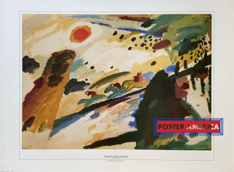 Load image into Gallery viewer, Vassily Kandinsky Romantische Landschaft Vintage Fine Art Print 23.5 X 31.5 Vintage Fine Art Print
