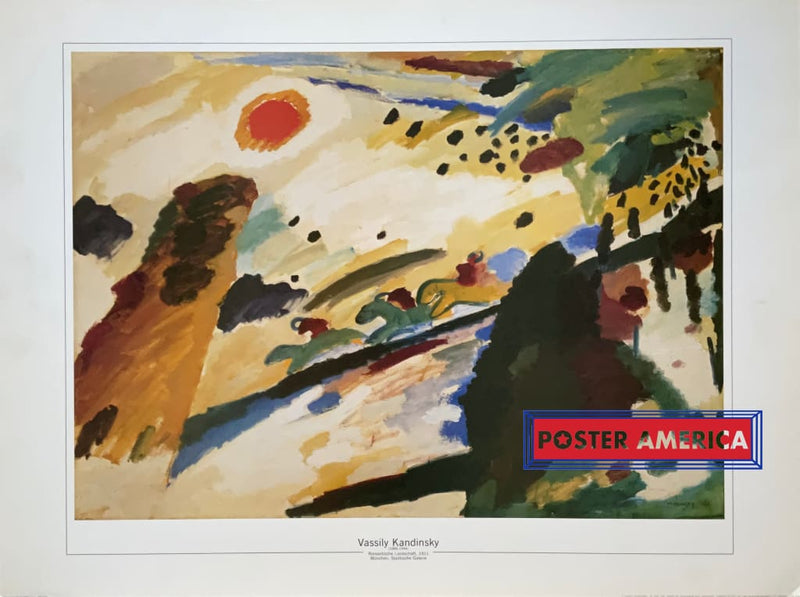 Load image into Gallery viewer, Vassily Kandinsky Romantische Landschaft Vintage Italian Import Art Print 23.5 X 31.5 Fine
