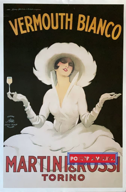 Vermouth Bianco Martini & Rossi Poster 24 X 36