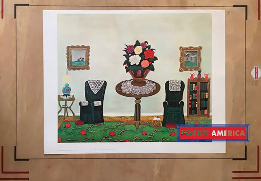 Victorian Interior By Horace Pippin Vintage Art Print Poster 22.5 X 28.5