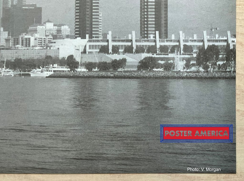 Load image into Gallery viewer, View Of Downtown From The San Diego Bay Vintage Photography Slim Print 11 X 28

