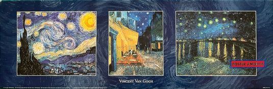 Vincent Van Gogh Art Collection Vintage 2000 Slim Print 12 X 36