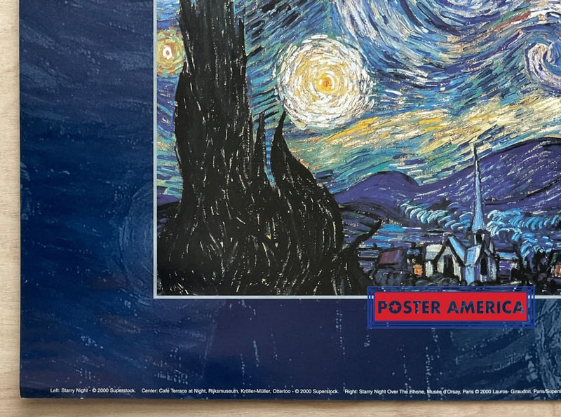 Load image into Gallery viewer, Vincent Van Gogh Art Collection Vintage 2000 Slim Print 12 X 36
