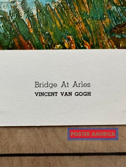 Vincent Van Gogh Bridge At Arles Fine Art Print 22.5 X 28.