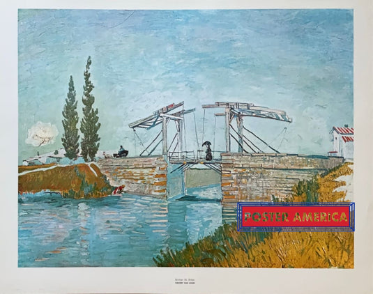 Vincent Van Gogh Bridge At Arles Vintage Fine Art Print 22.5 X 28.5 Apx. Vintage Fine Art Print