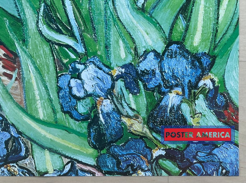 Load image into Gallery viewer, Vincent Van Gogh Irises Vintage Italian Import Art Poster 24 X 35
