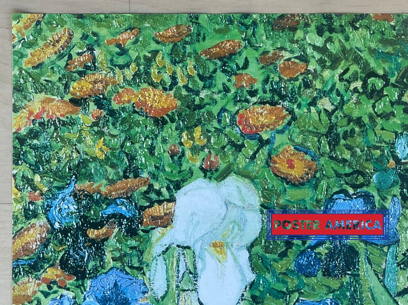 Load image into Gallery viewer, Vincent Van Gogh Irises Vintage Italian Import Art Poster 24 X 35
