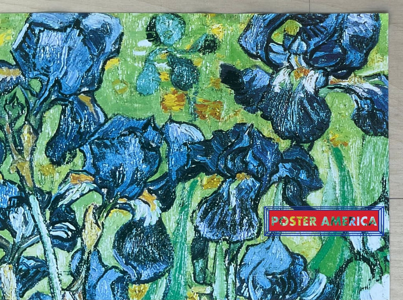 Load image into Gallery viewer, Vincent Van Gogh Irises Vintage Italian Import Art Poster 24 X 35
