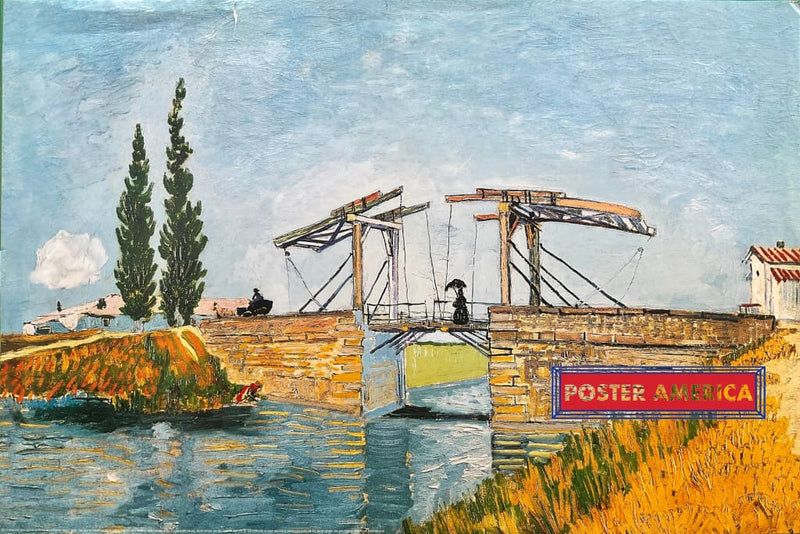 Load image into Gallery viewer, Vincent Van Gogh Le Pont De Langlois Arles Vintage Swedish Import Art Poster 24 X 36
