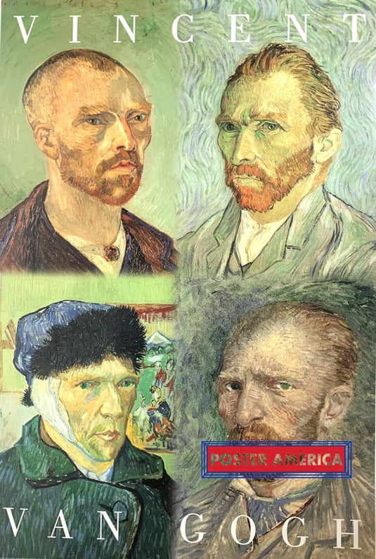 Vincent Van Gogh Self Illustration Collage Poster 24 X 36