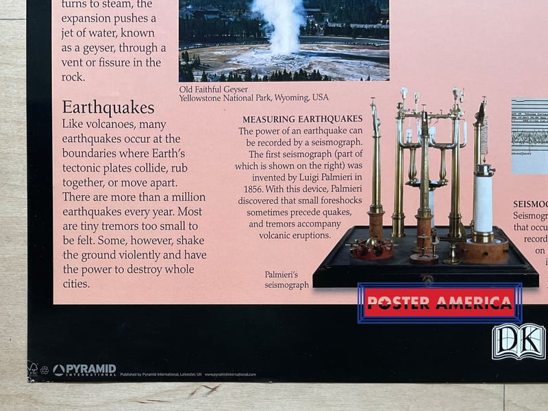 Load image into Gallery viewer, Volcanoes Eyewitness Wallcharts Hobby Poster 24 X 36
