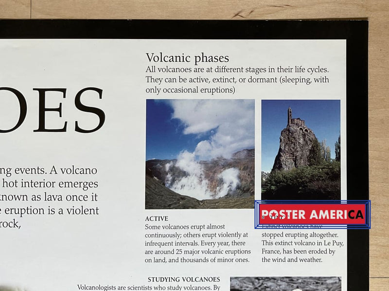 Load image into Gallery viewer, Volcanoes Eyewitness Wallcharts Hobby Poster 24 X 36
