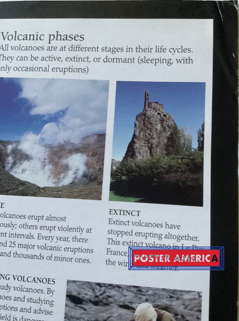 Load image into Gallery viewer, Volcanoes Science Poster With History &amp; Facts 24 X 36
