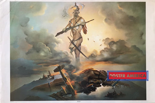 John Pitre War Vintage Art Poster