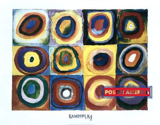 Wassily Kandinsky Farbstudie Art Print 22 X 28 Posters Prints & Visual Artwork