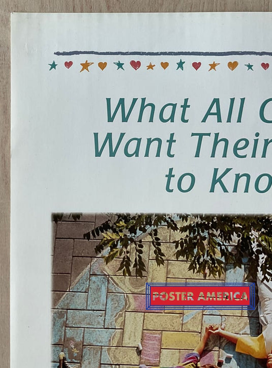 What All Children Want Their Parents To Know Vintage Inspirational Slim Print 12 X 36