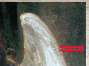 Affiche Art 'Jeune Fille Se Défendant Contre Cupidon' - Bouguereau, Reproduction Vintage