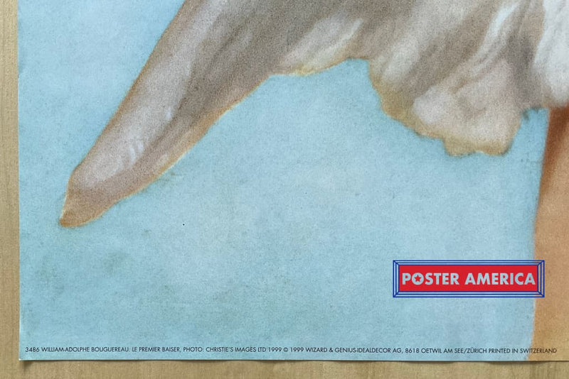 Load image into Gallery viewer, William-Adolphe Bouguereau Le Premier Baiser Vintage 1999 Art Poster 24 X 36
