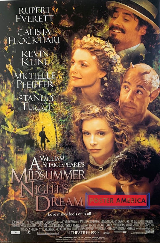 William Shakespeares A Midsummer Nights Dream Original Promo Movie Poster 27 X 40